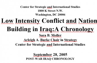 September 28, 2005 POST-WAR IRAQ CHRONOLOGY